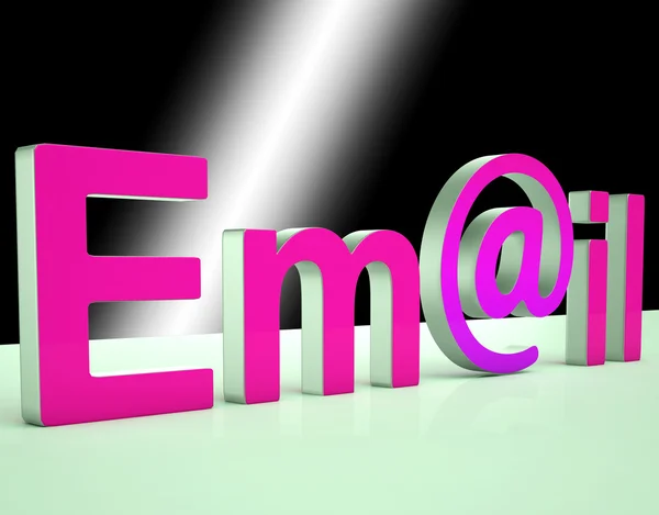 E-mail levelet azt mutatja, Online levelezési és üzenetküldés — Stock Fotó