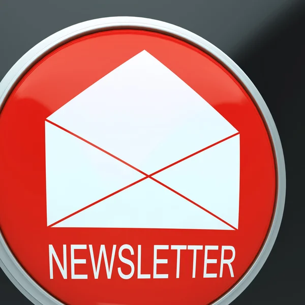 E-mail Newsletter Mostra Email Carta Comunicação — Fotografia de Stock