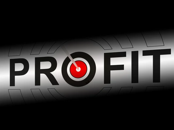 Profit Shows Earning Income And Investment Return — Zdjęcie stockowe