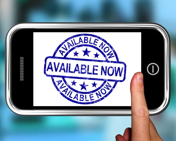 Ab sofort auf Smartphone-Shows verfügbar — Stockfoto