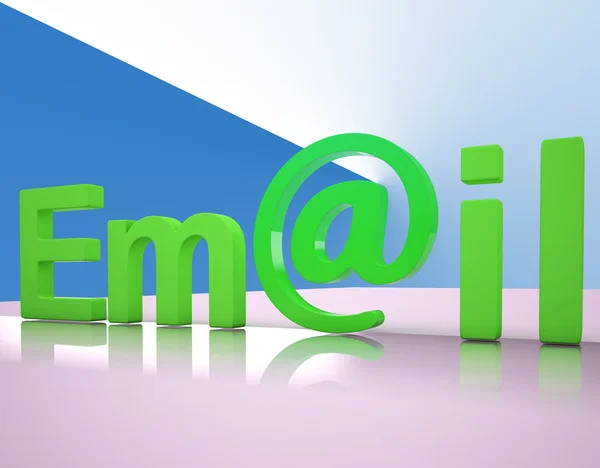 Le lettere di E-mail mostrano la corrispondenza o il contatto di E-mail — Foto Stock