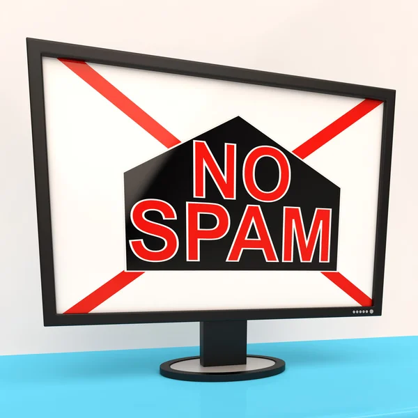 No Spam Mostra indesiderato indesiderato Cestino Mail — Foto Stock