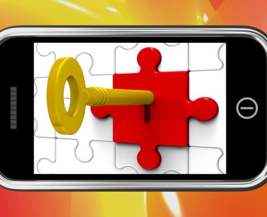 anahtar kilit Smartphone içinde özel mesajları verir