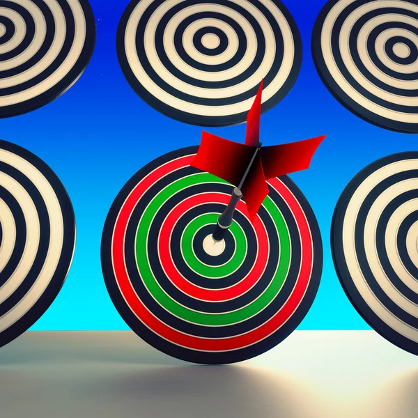 Target Winner Shows Skill, Performance And Accuracy — Stock Photo, Image