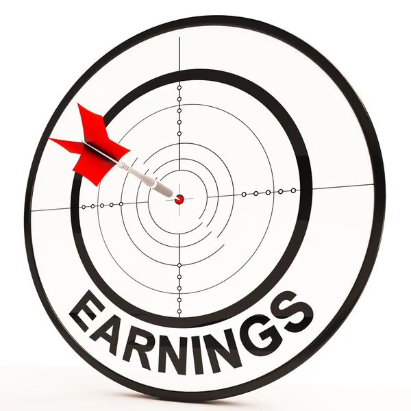Earnings Shows Prosperity, Career, Revenue And Income — Stock Photo, Image