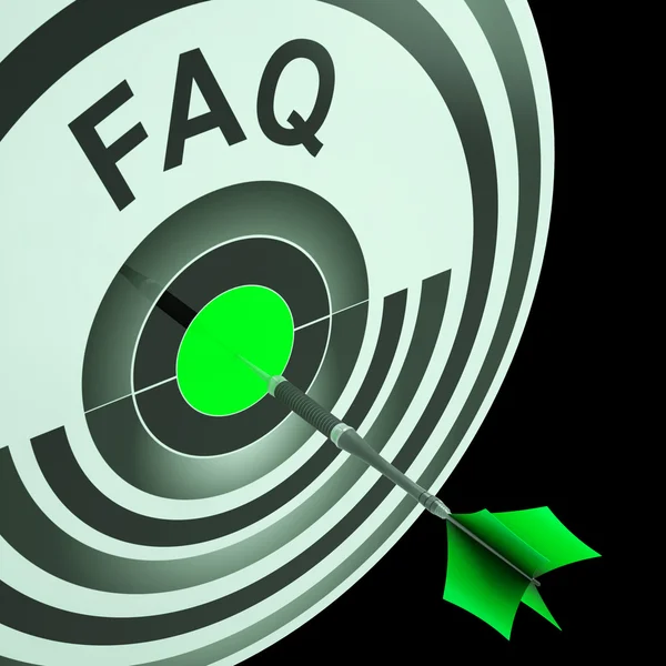 FAQ muestra preguntas frecuentes — Foto de Stock