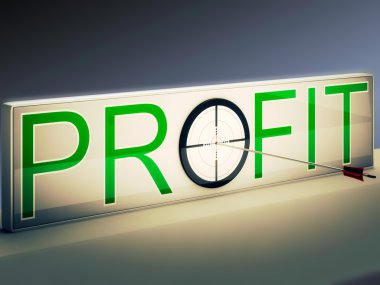 kar hedef pazar ve ticaret gelir anlamına gelir.