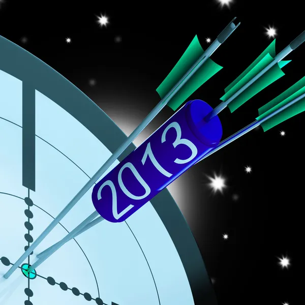 2013 Future Projection Target Shows Forward Planning — Stock Photo, Image