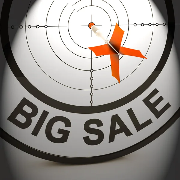 Big Sale Shows Promotion Offers Reductions And Savings — Stock Photo, Image