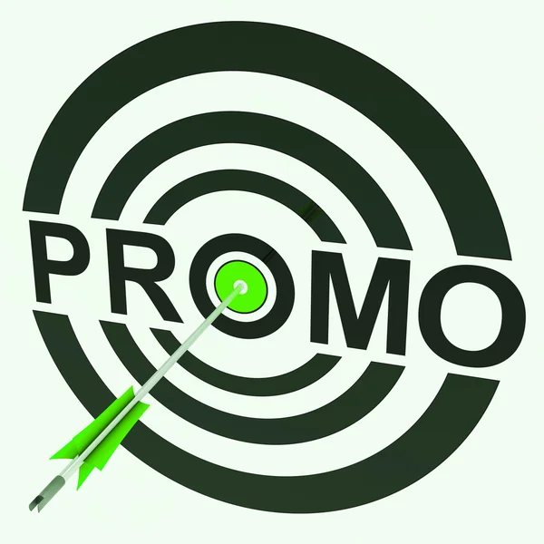 Promo Target Spettacoli Promosso Shopping Vendita — Foto Stock