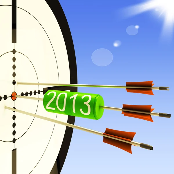 Previsión del plan de negocio de Target Shows 2013 — Foto de Stock