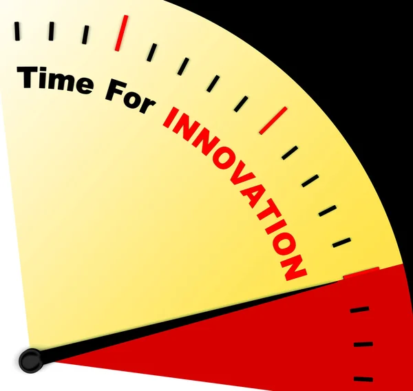 Tijd voor innovatie vertegenwoordigen van creatieve ontwikkeling en ingenu — Stockfoto