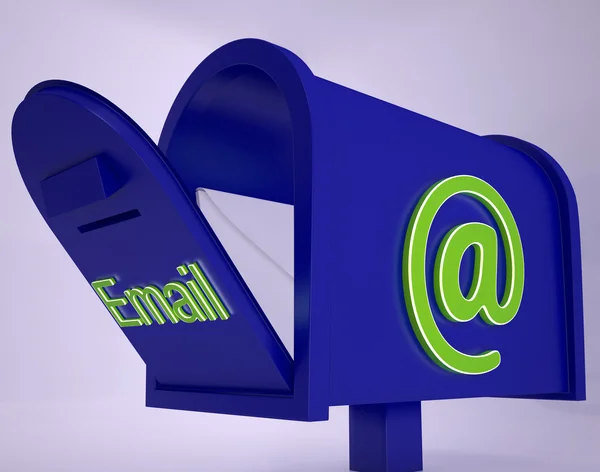 Mail On Email box Mostra le email ricevute — Foto Stock