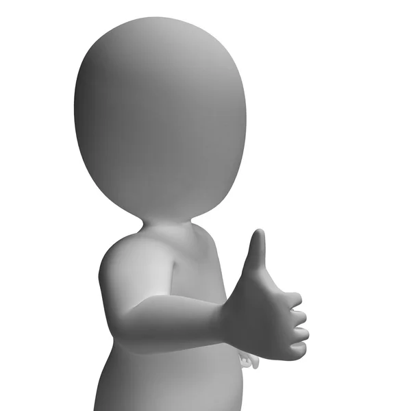 Thumbs Up Showing Support Approval And Confirmation — Stock Photo, Image