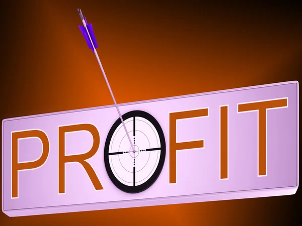 Profit Shows Financial Investment Success — Stock Photo, Image