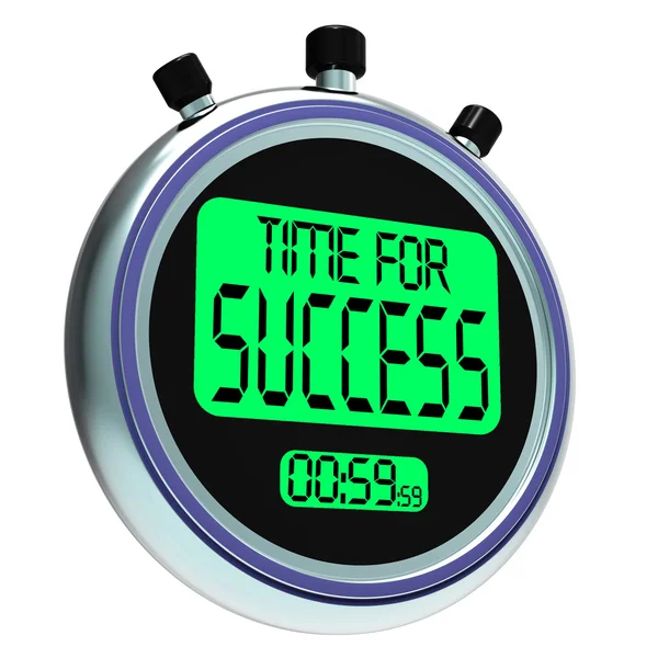 Time For Success Message Meaning Victory And Winning — Stock Photo, Image