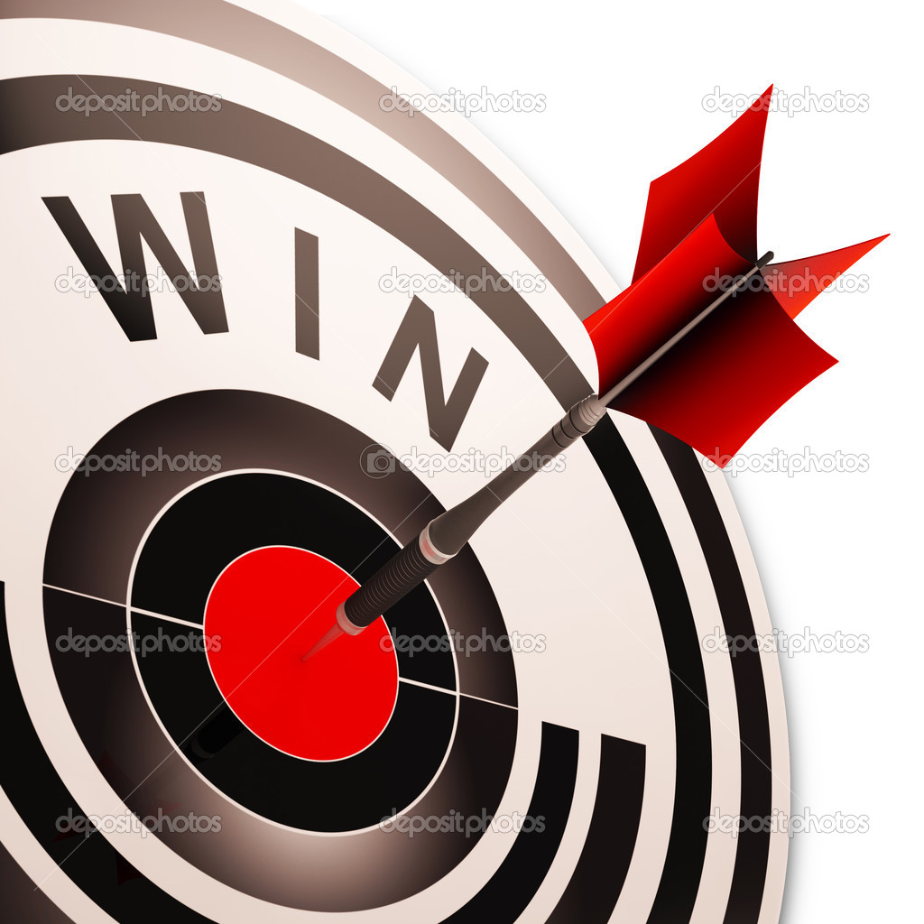 Win Target Shows Successes And Victory