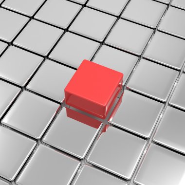 dışarı ayakta gösterilen benzersiz blok