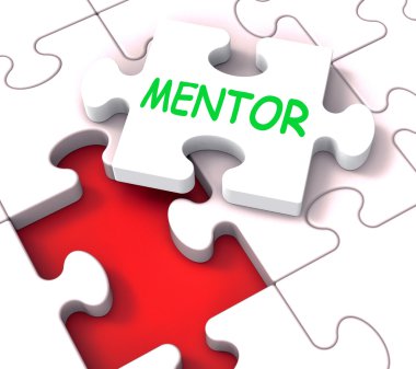 Mentor Puzzle Shows Advice Mentoring Mentorship And Mentors clipart