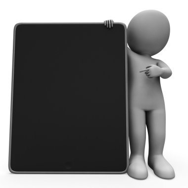 boş yere tablet bilgisayar Touchpad Multimedya gösterilen