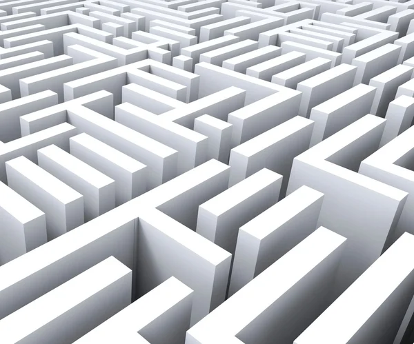 Labirinto mostra desafio ou complexidade — Fotografia de Stock