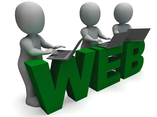 Web Word Showing World Wide Web — Stock Photo, Image