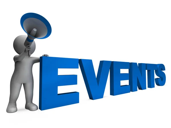 Events Character Means Concert Occasion Events Or Functions — Stock Photo, Image