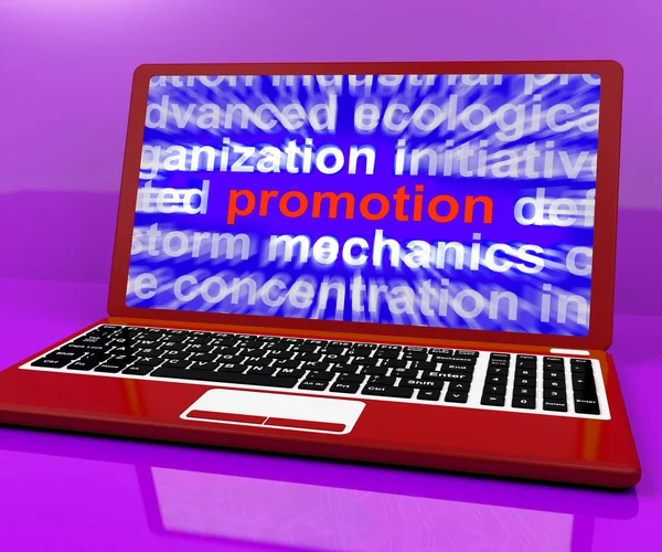 Promo Computer Shows Promotions Discounts And Sale — Stock Photo, Image