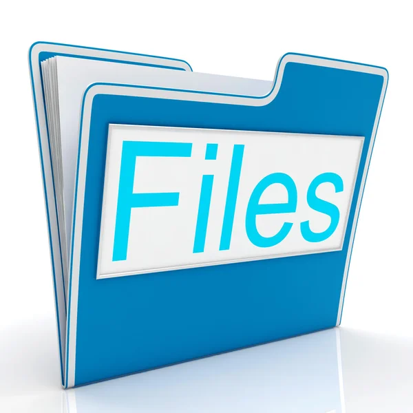 Files Word Showing Organizing And Reports — Stock Photo, Image