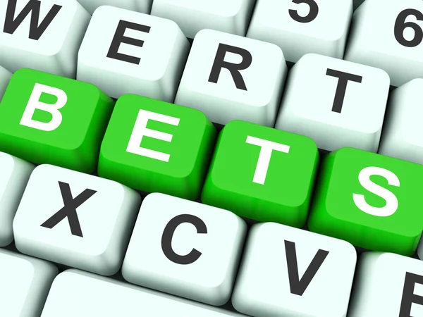 Bets Keys Show Online or Internet Betting — стоковое фото