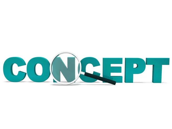 Concept Word Shows Thinking Idea Concepts Or Invention — Stock Photo, Image