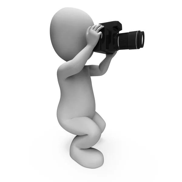 Photos Character Shows Digital Dslr And Photography — Stock Photo, Image