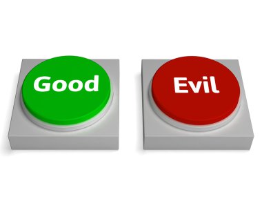 iyilik veya devil iyi kötü düğmelerini göster