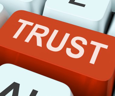Trust Key Means Believe Or Fait clipart