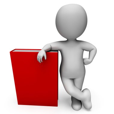 Öğrenci kitap ile araştırma gösterir