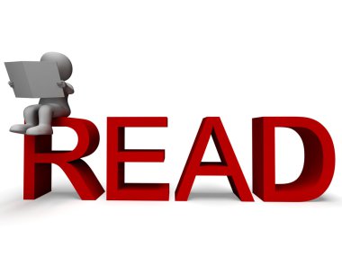 3D karakter okuma gösteren akıl