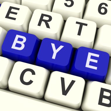 Güle güle anahtar çıkış yapan veya leavin gösterir