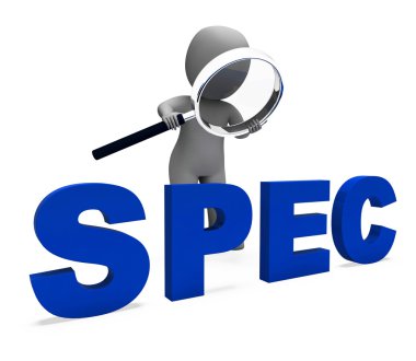 Spec Character Shows Specifications Details Particulars Or Desig clipart