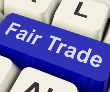 Fairtrade anahtar adil ticaret ürün veya ürünleri gösterir.