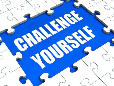 challenge kendinizi bulmaca gösterir motivasyon hedefleri ve determinati