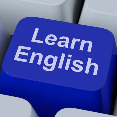 online dil eğitimi İngilizce anahtar gösterir öğrenin