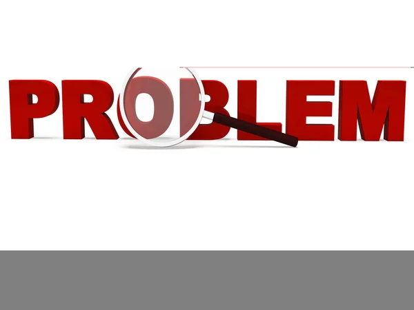 Problem Word Means Difficult Dispute Or Troubles — Stock Photo, Image