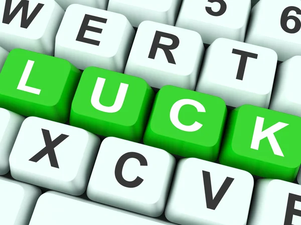 Luck Keys Meaning Lucky Or Fate — Stock Photo, Image