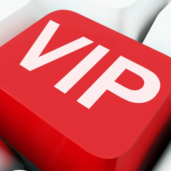 Vip Keys Show Influential Of Very Important Perso — Stock Photo, Image