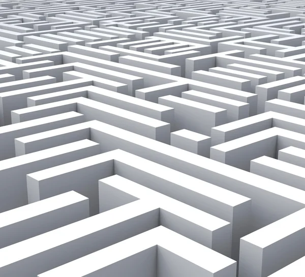 Maze Shows Problem Or Complexity — Stock Photo, Image