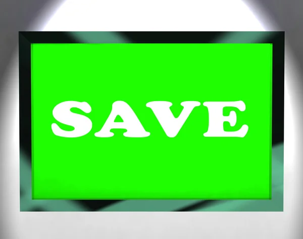 Save Screen Shows Promotion Sale Discount Or Clearance — Stock Photo, Image