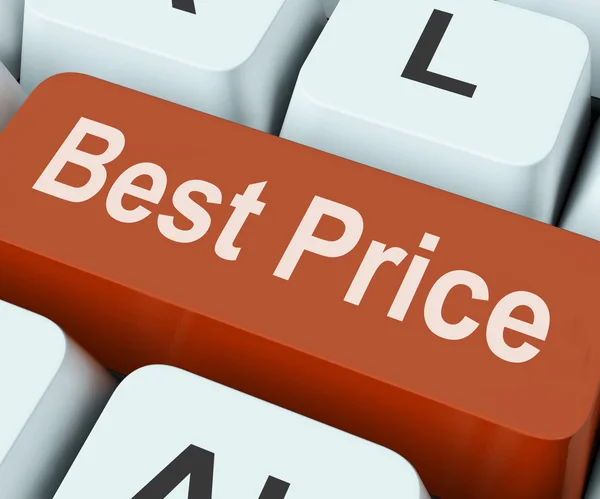 Best Price Key Shows Discount Or Offer — Stock Photo, Image