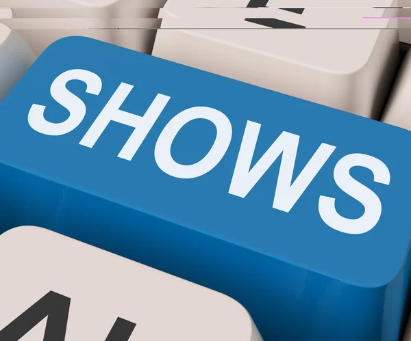 Shows Key Means Musicals Entertainment Or Theater — Stock Photo, Image