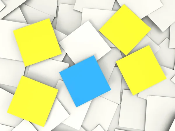 Blank Post it Messages Shows Copyspace To Do And Notices — Stock Photo, Image