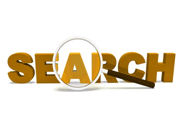 Search Word Shows Web Find And Online Researching — Stock Photo, Image